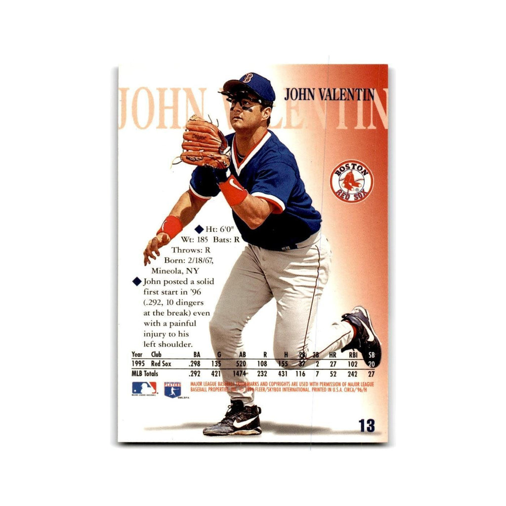 John Valentin 1996 Circa #13 Boston Red Sox Baseball Card NM