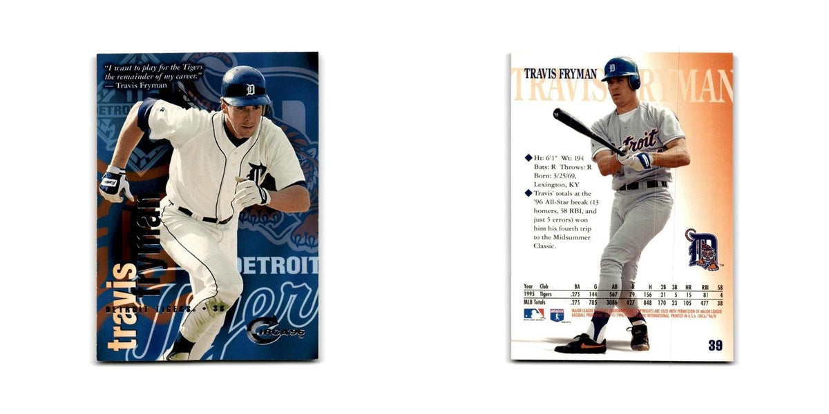 Travis Fryman 1996 Circa #39 Detroit Tigers Baseball Card NM
