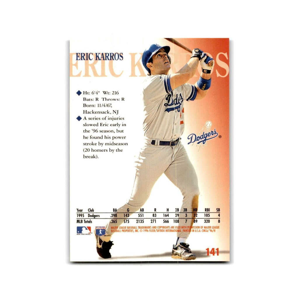Eric Karros 1996 Circa #141 Los Angeles Dodgers Baseball Card NM