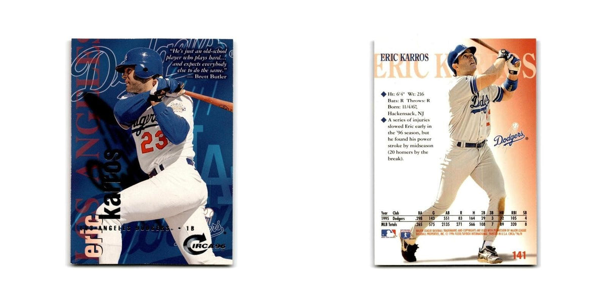 Eric Karros 1996 Circa #141 Los Angeles Dodgers Baseball Card NM