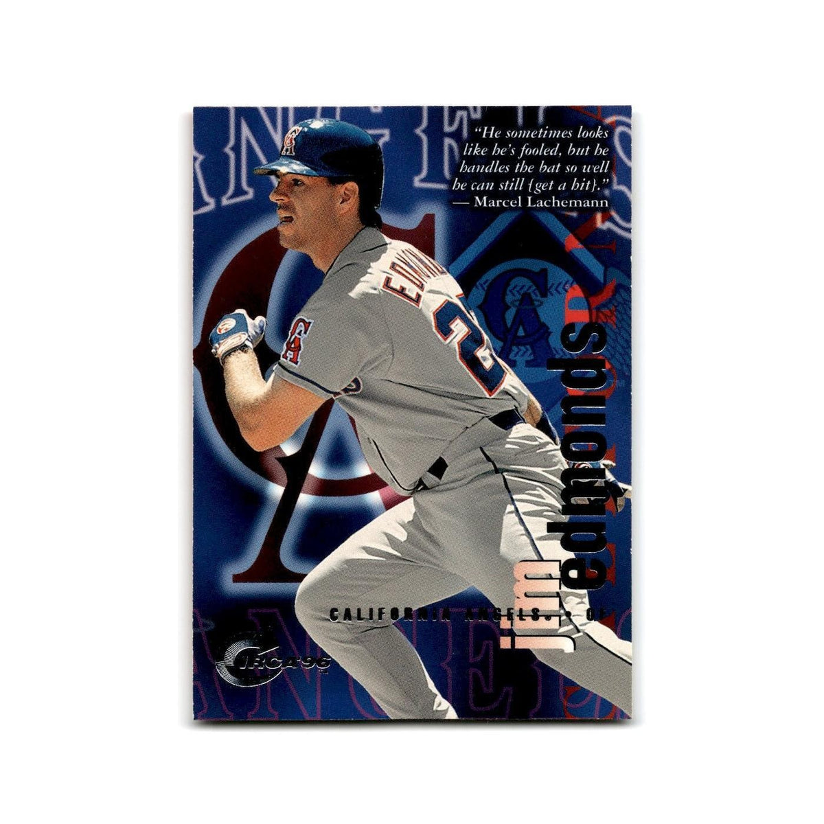 Jim Edmonds 1996 Circa #18 California Angels Baseball Card NM