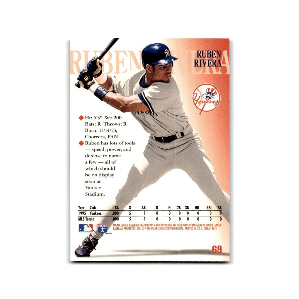 Ruben Rivera Rookie 1996 Circa #69 New York Yankees Baseball Card NM