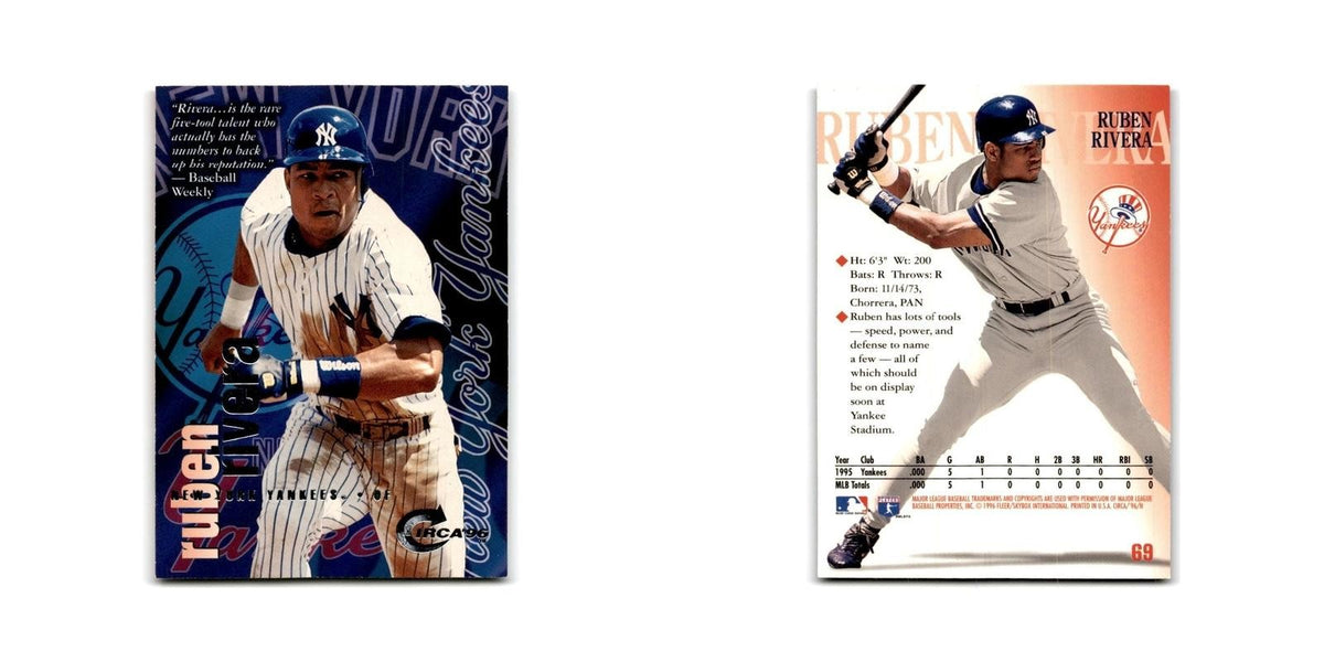Ruben Rivera Rookie 1996 Circa #69 New York Yankees Baseball Card NM