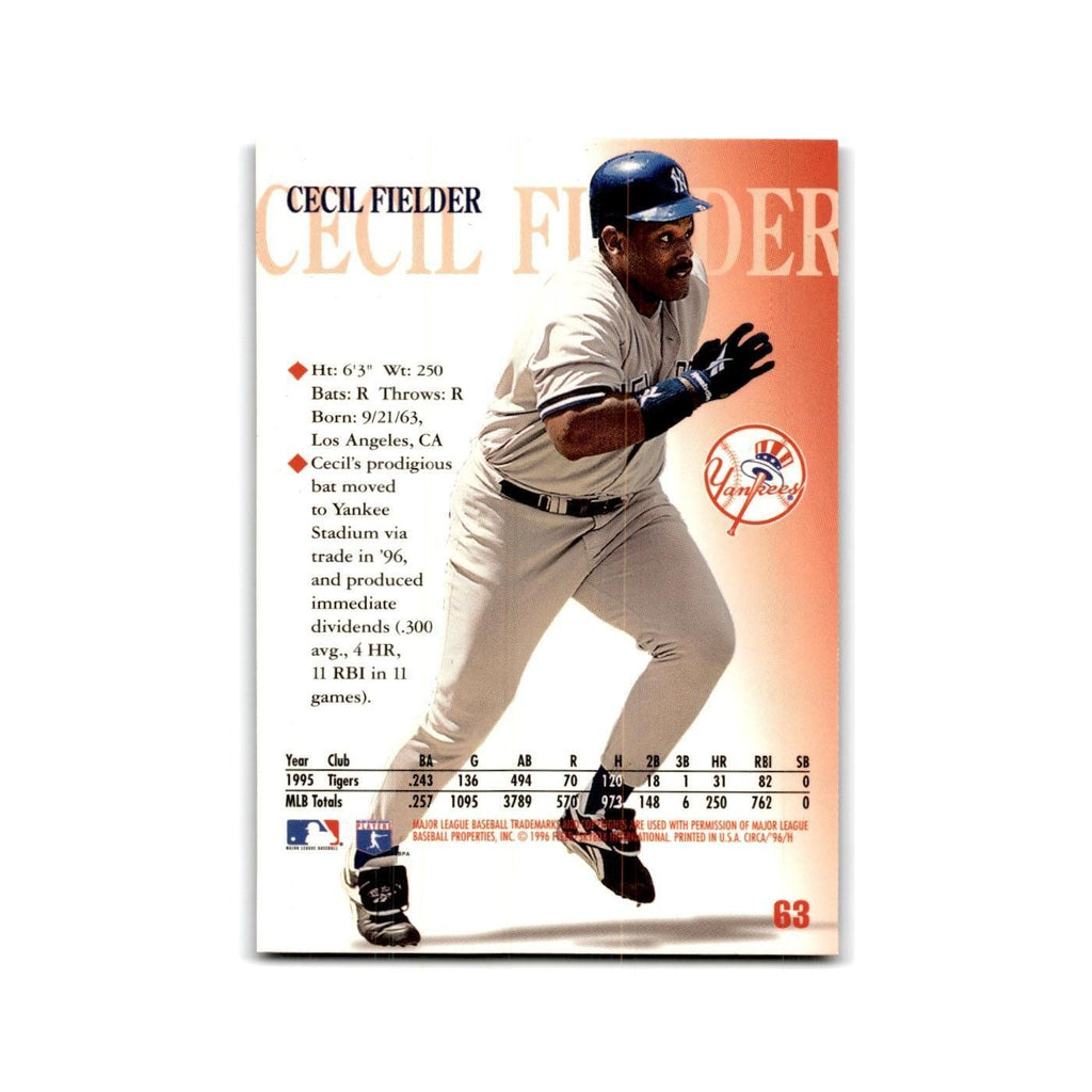 Cecil Fielder 1996 Circa #63 Detroit Tigers Baseball Card NM