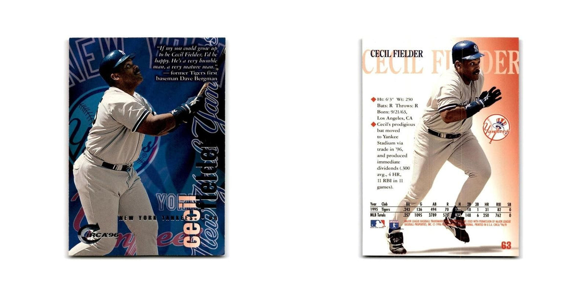 Cecil Fielder 1996 Circa #63 Detroit Tigers Baseball Card NM
