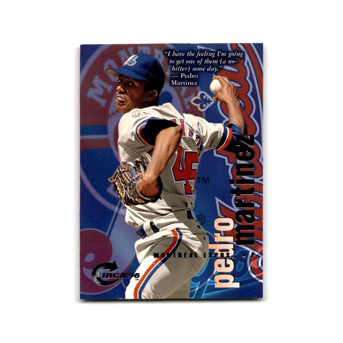 Pedro Martinez 1996 Circa #150 Montreal Expos Baseball Card NM
