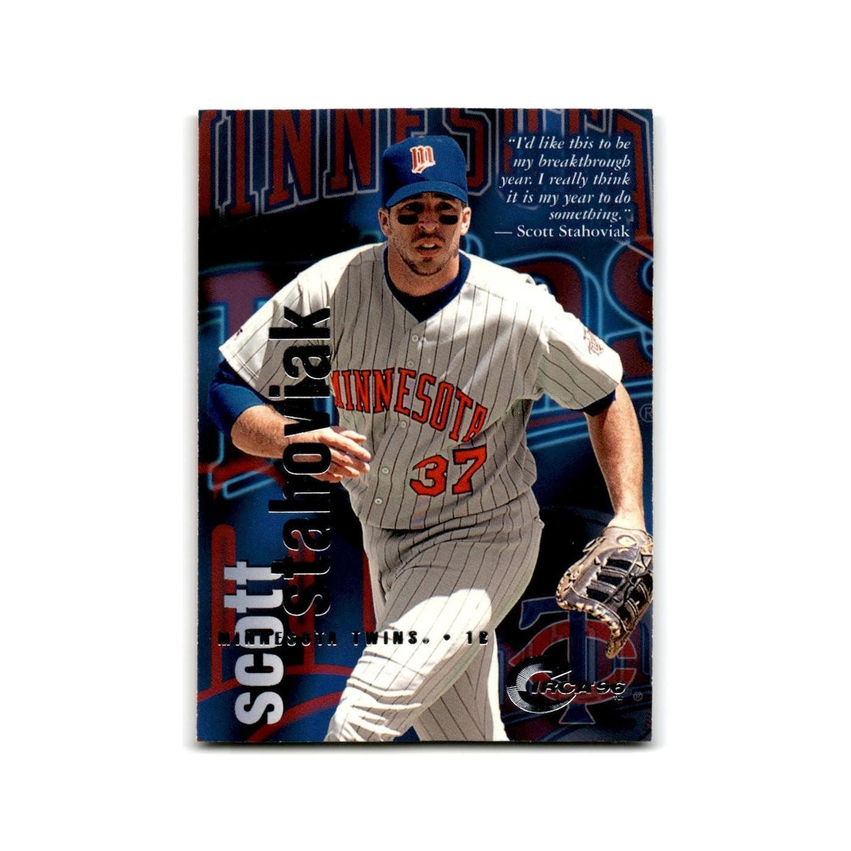 Scott Stahoviak 1996 Circa #60 Minnesota Twins Baseball Card NM