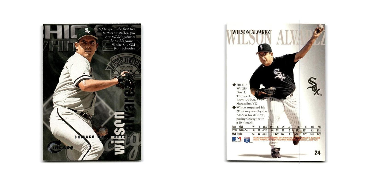 Wilson Alvarez 1996 Circa #24 Chicago White Sox Baseball Card NM