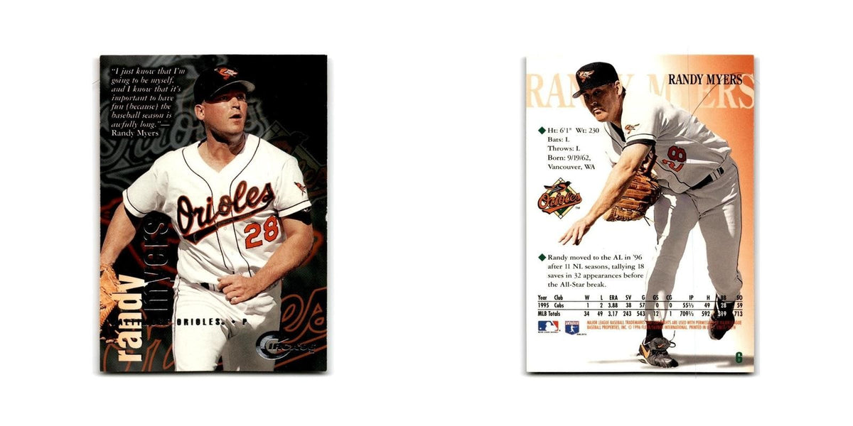 Randy Myers 1996 Circa #6 Baltimore Orioles Baseball Card NM