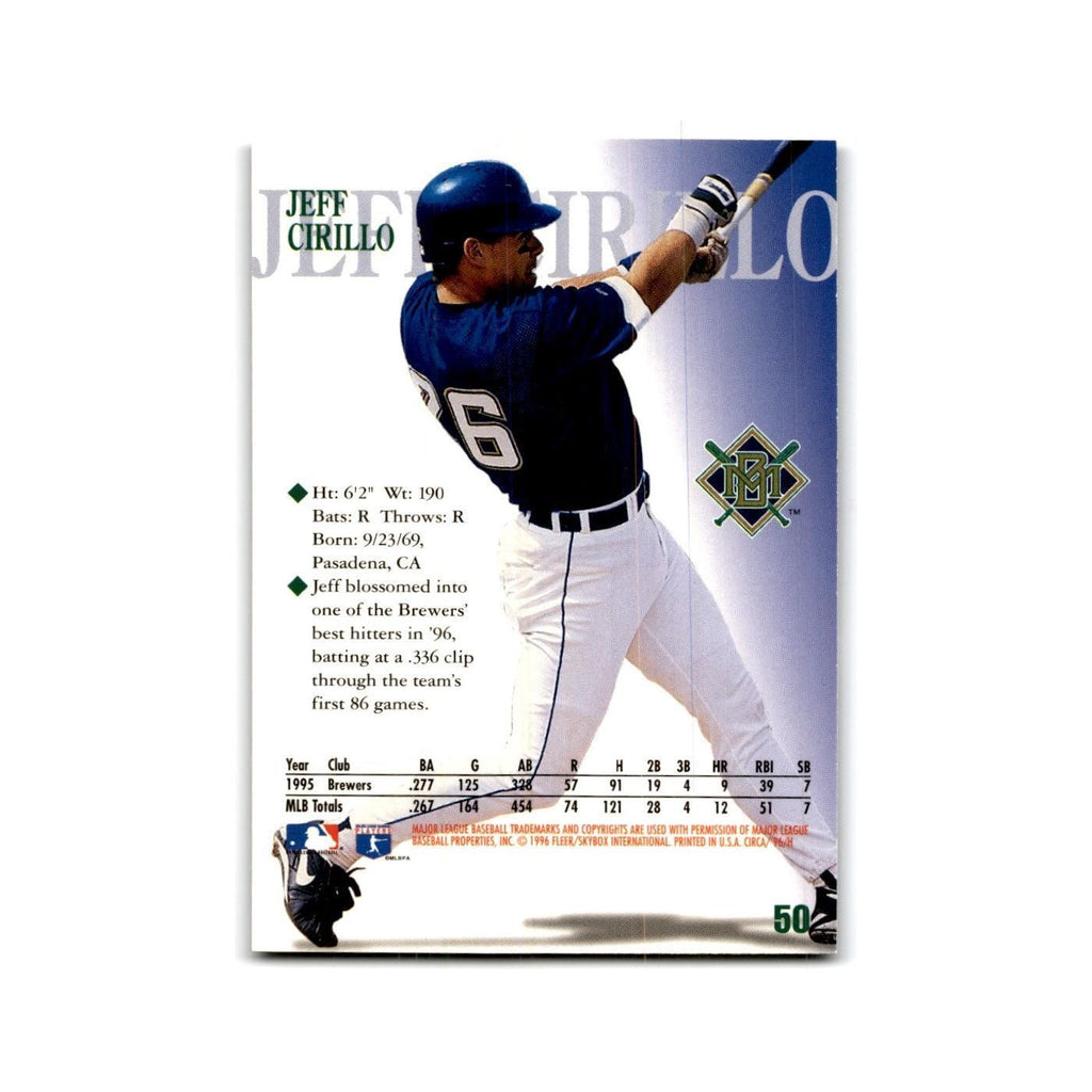 Jeff Cirillo 1996 Circa #50 Milwaukee Brewers Baseball Card NM