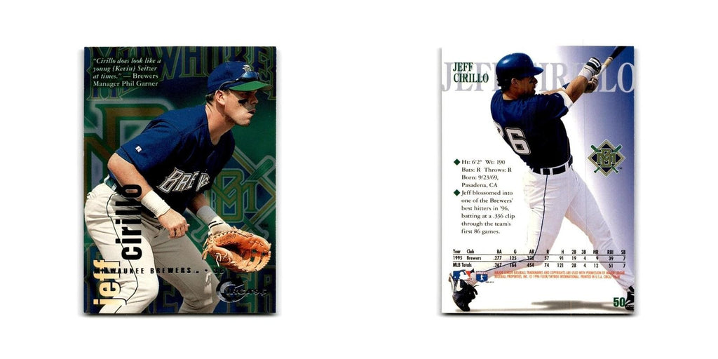 Jeff Cirillo 1996 Circa #50 Milwaukee Brewers Baseball Card NM