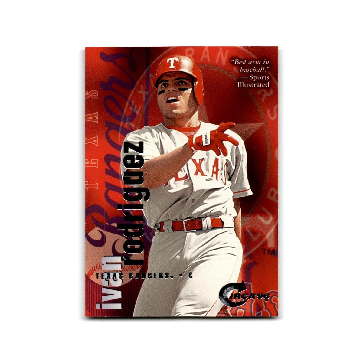 Ivan Rodriguez 1996 Circa #92 Texas Rangers Baseball Card NM