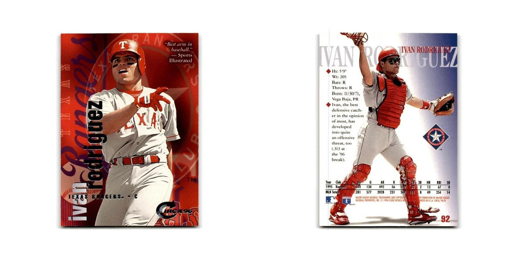 Ivan Rodriguez 1996 Circa #92 Texas Rangers Baseball Card NM