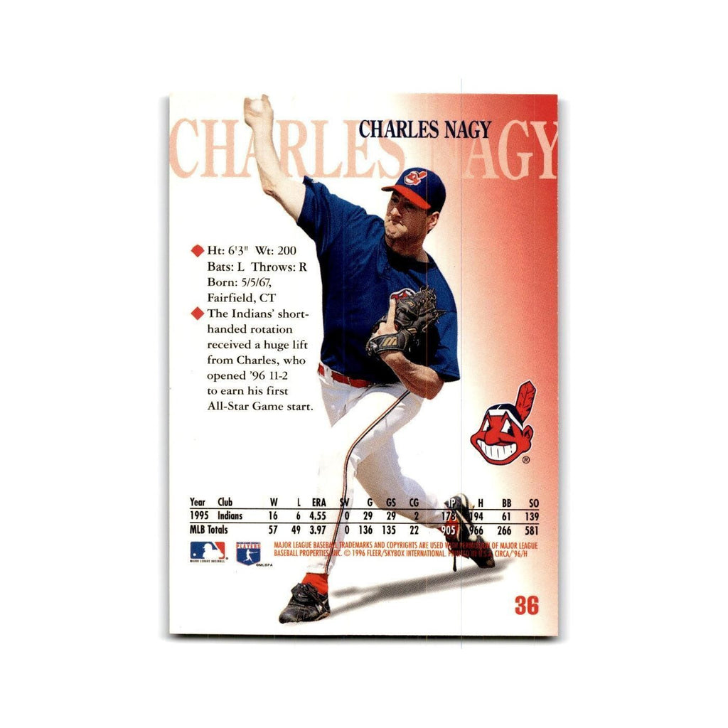 Charles Nagy 1996 Circa #36 Cleveland Indians Baseball Card NM