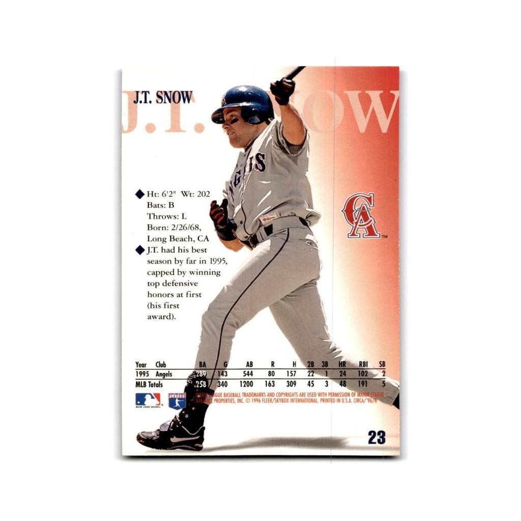 J.T. Snow 1996 Circa #23 California Angels Baseball Card NM