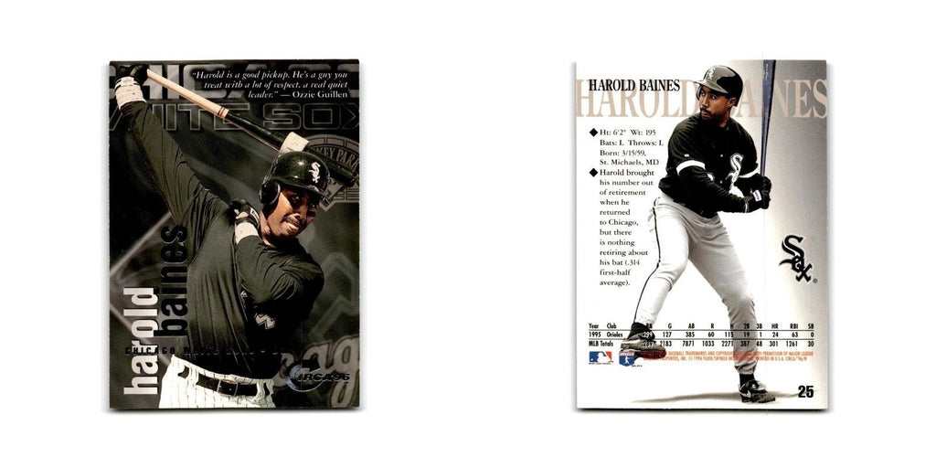 Harold Baines 1996 Circa #25 Chicago White Sox Baseball Card NM