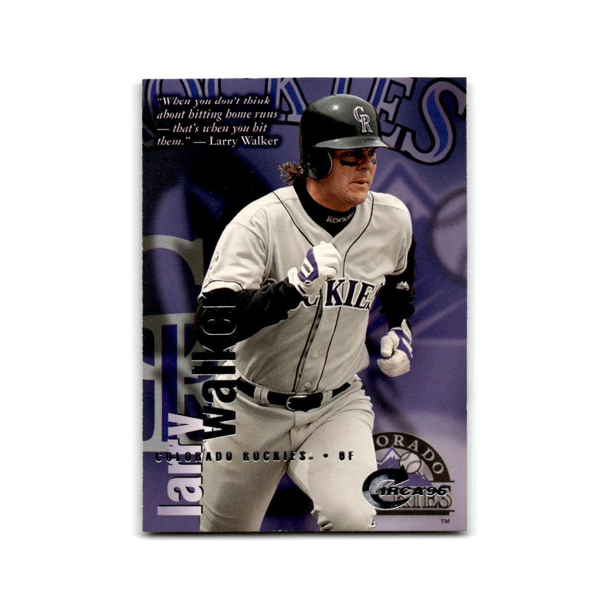 Larry Walker 1996 Circa #124 Colorado Rockies Baseball Card NM