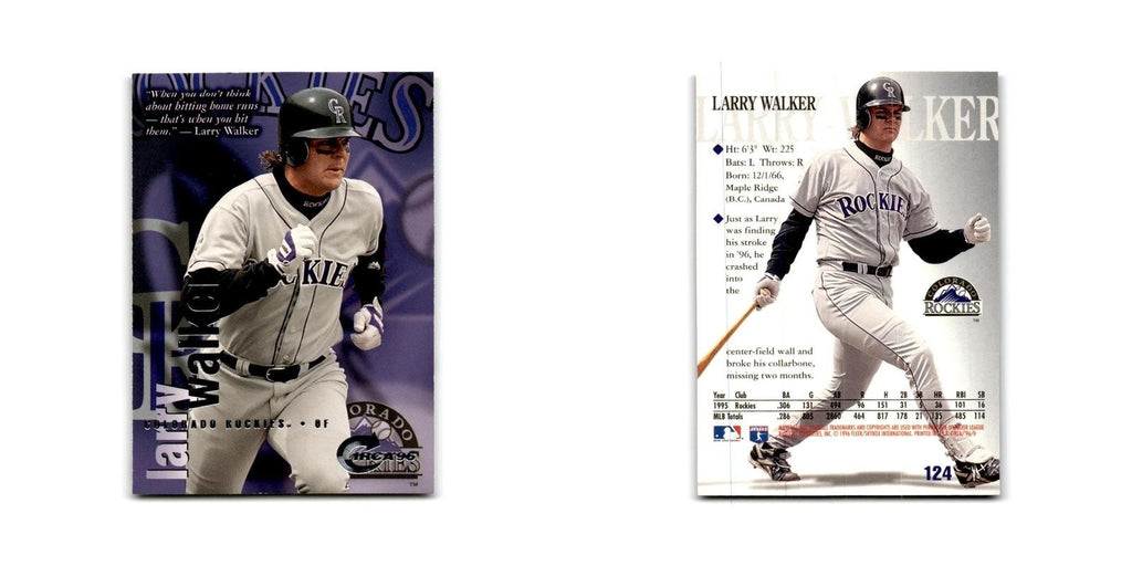 Larry Walker 1996 Circa #124 Colorado Rockies Baseball Card NM