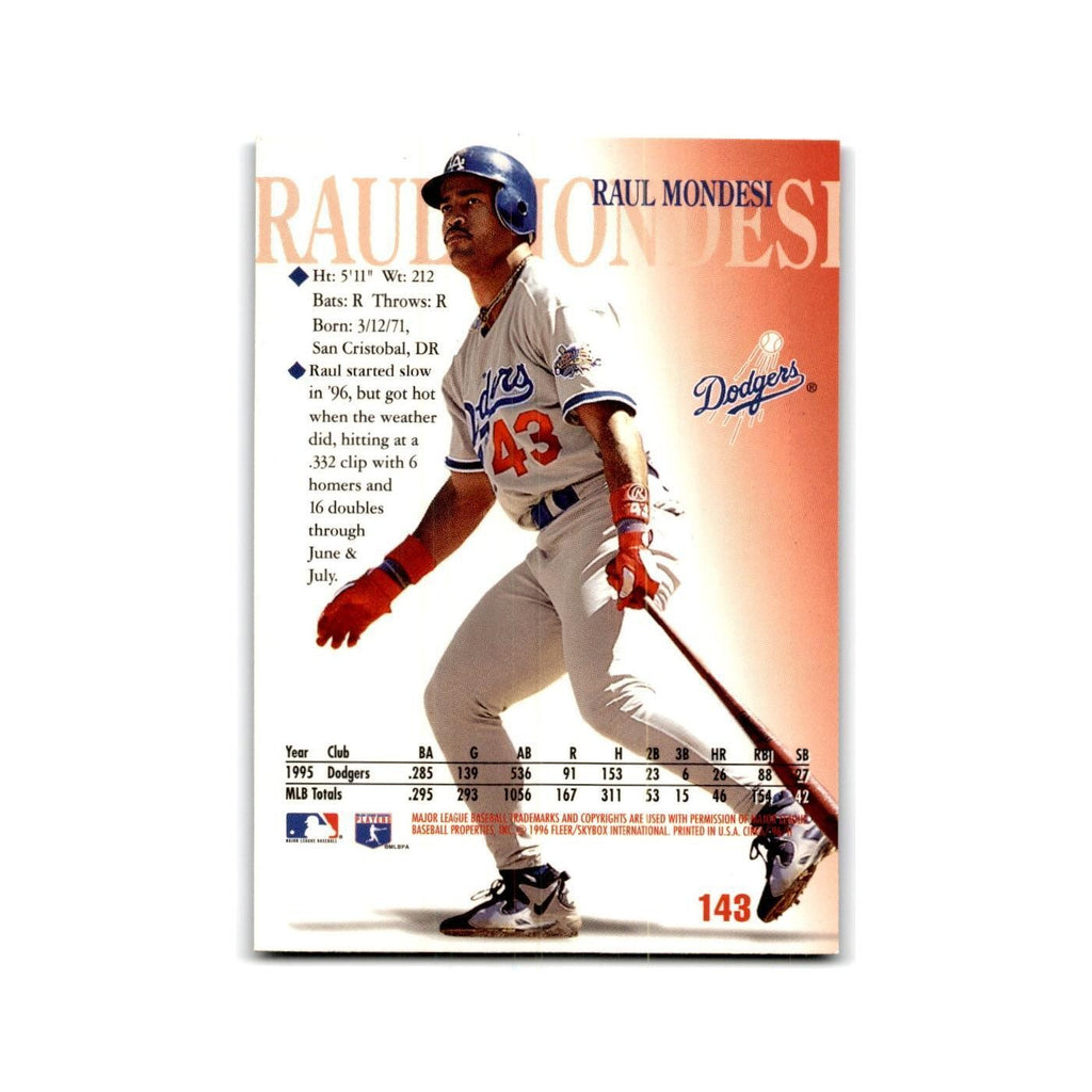 Raul Mondesi 1996 Circa #143 Los Angeles Dodgers Baseball Card NM