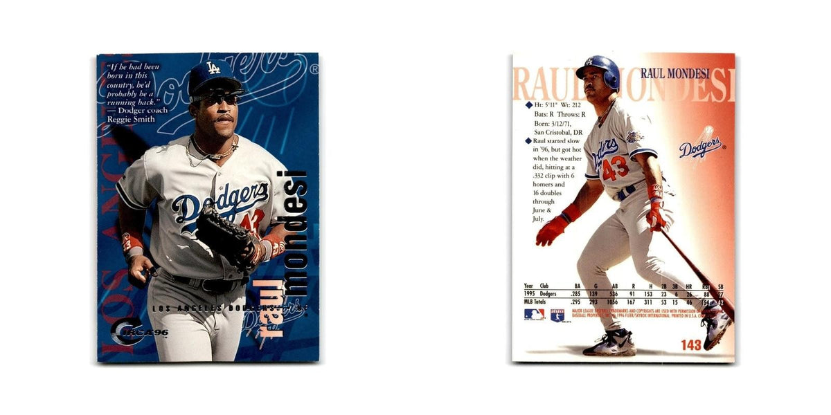 Raul Mondesi 1996 Circa #143 Los Angeles Dodgers Baseball Card NM