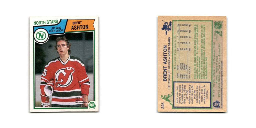 1983 O-Pee-Chee Brent Ashton Minnesota North Stars #225