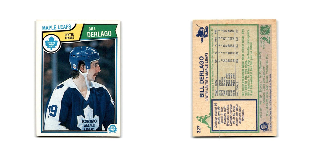 1983 O-Pee-Chee Bill Derlago Toronto Maple Leafs #327