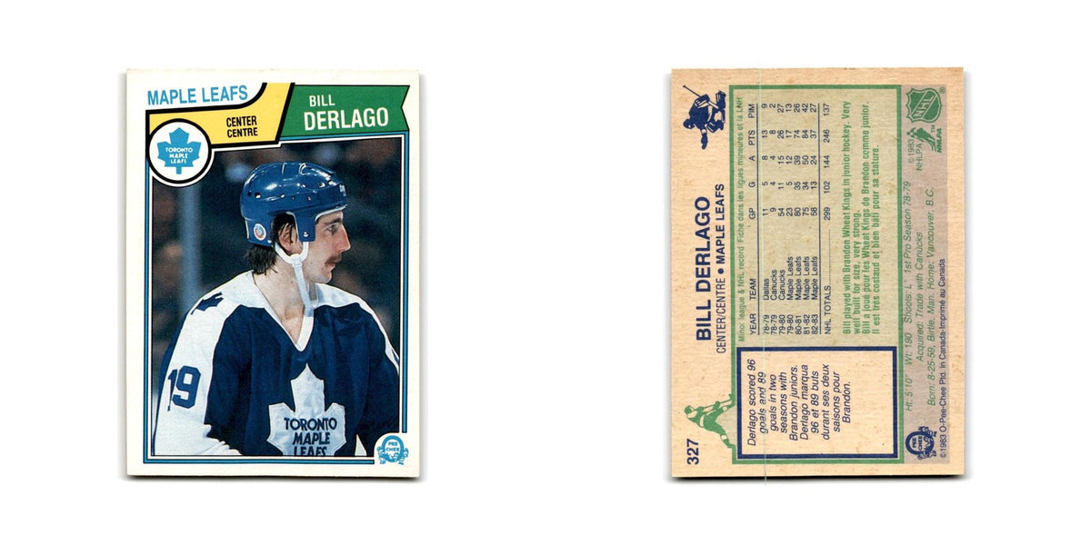 1983 O-Pee-Chee Bill Derlago Toronto Maple Leafs #327