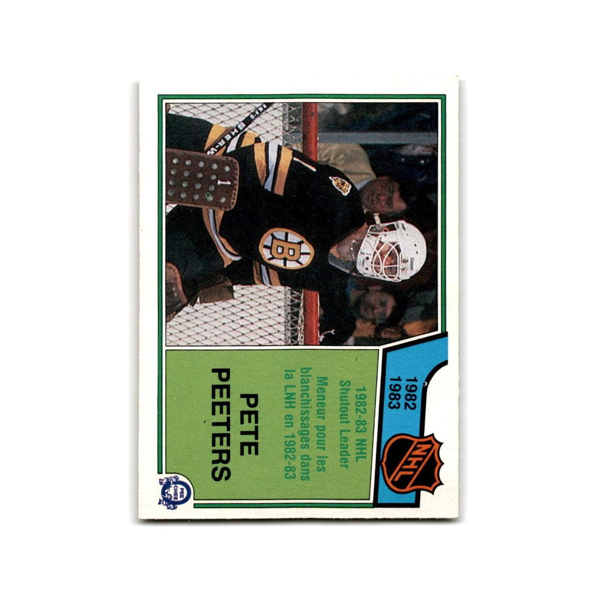 1983 O-Pee-Chee Pete Peeters Shutout Leaders #222