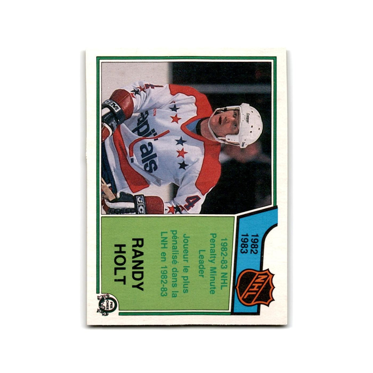 1983 O-Pee-Chee Randy Holt Washington Capitals #220