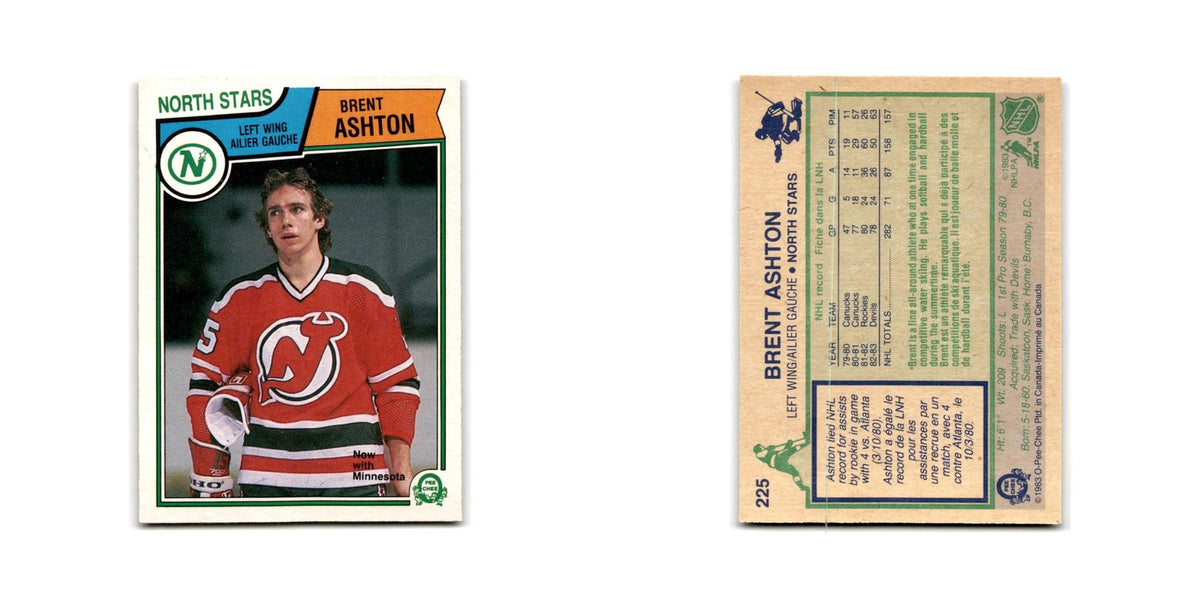 1983 O-Pee-Chee Brent Ashton Minnesota North Stars #225