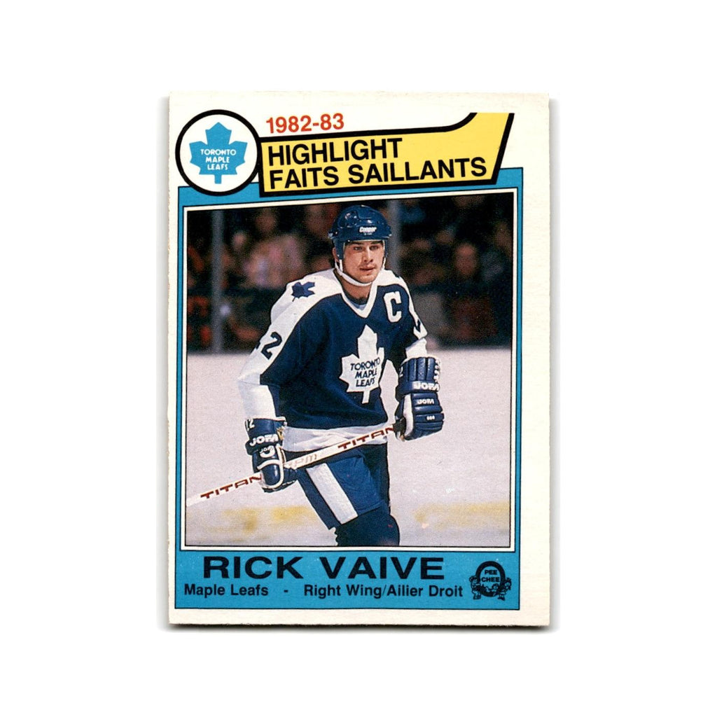 1983 O-Pee-Chee Rick Vaive Toronto Maple Leafs #324