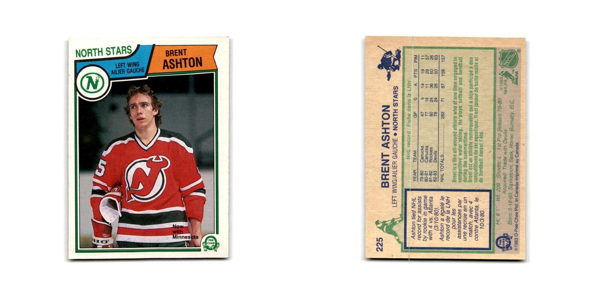 1983 O-Pee-Chee Brent Ashton Minnesota North Stars #225