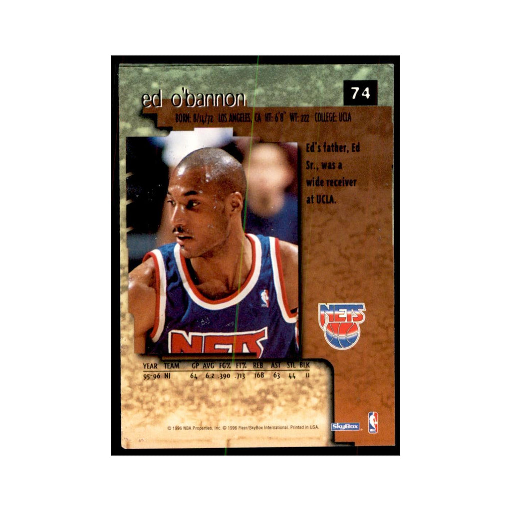 1996 SkyBox Premium Ed O'Bannon Basketball Cards #74