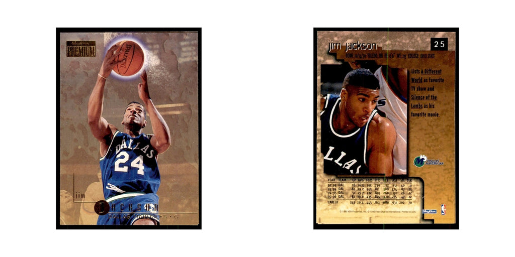 1996 SkyBox Premium Jim Jackson Basketball Cards #25