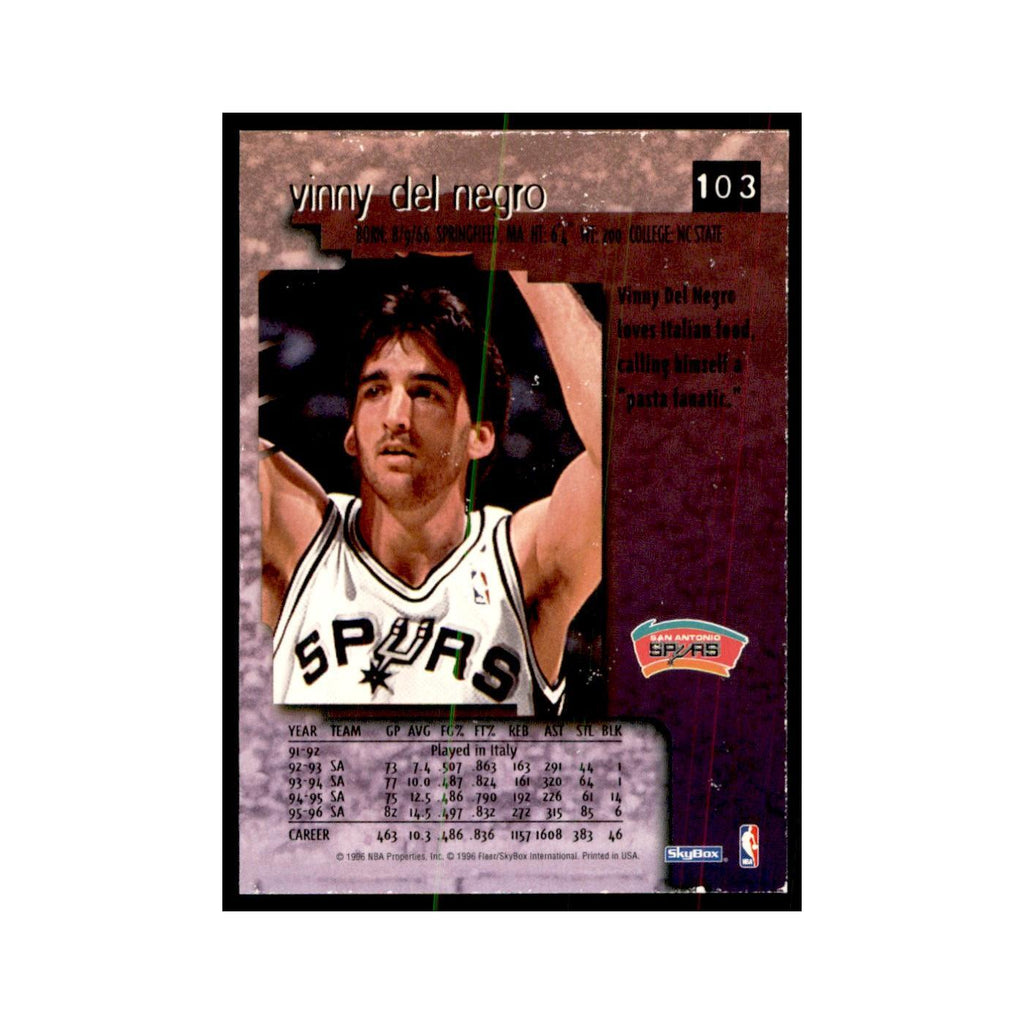 1996 SkyBox Premium Vinny Del Negro Basketball Cards #103