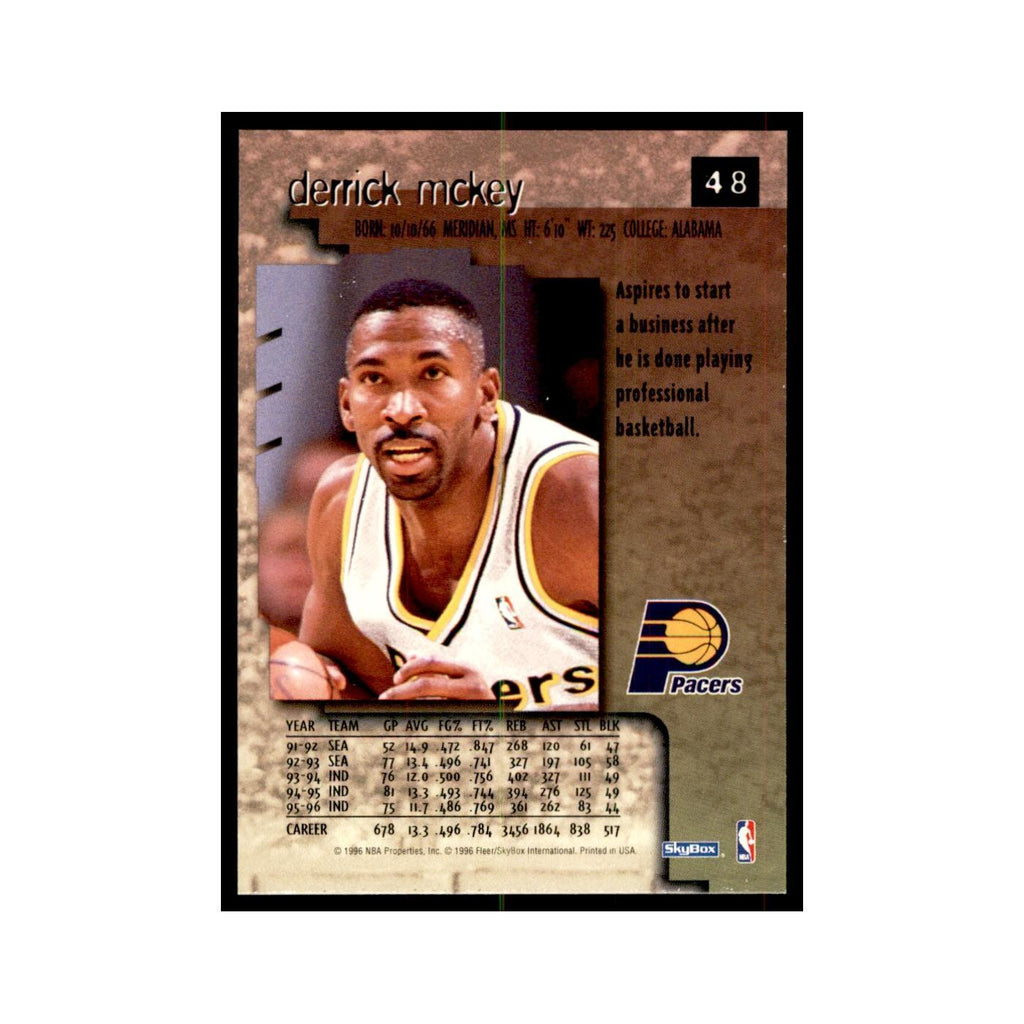 1996 SkyBox Premium Derrick McKey Basketball Cards #48