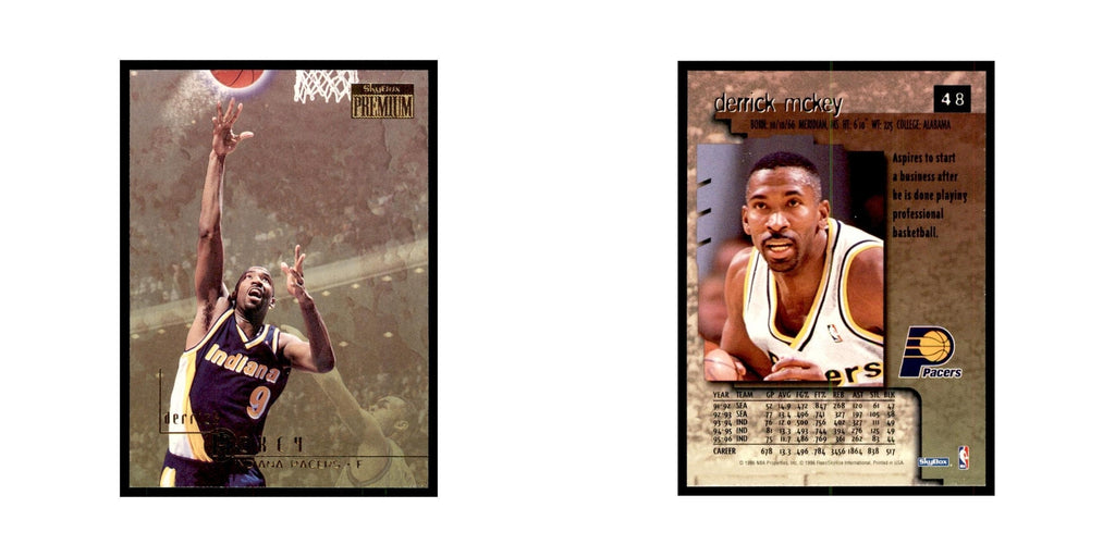 1996 SkyBox Premium Derrick McKey Basketball Cards #48