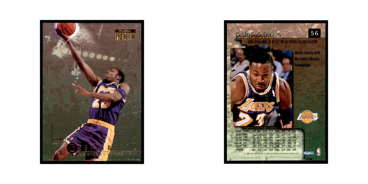 1996 SkyBox Premium Cedric Ceballos Basketball Cards #56