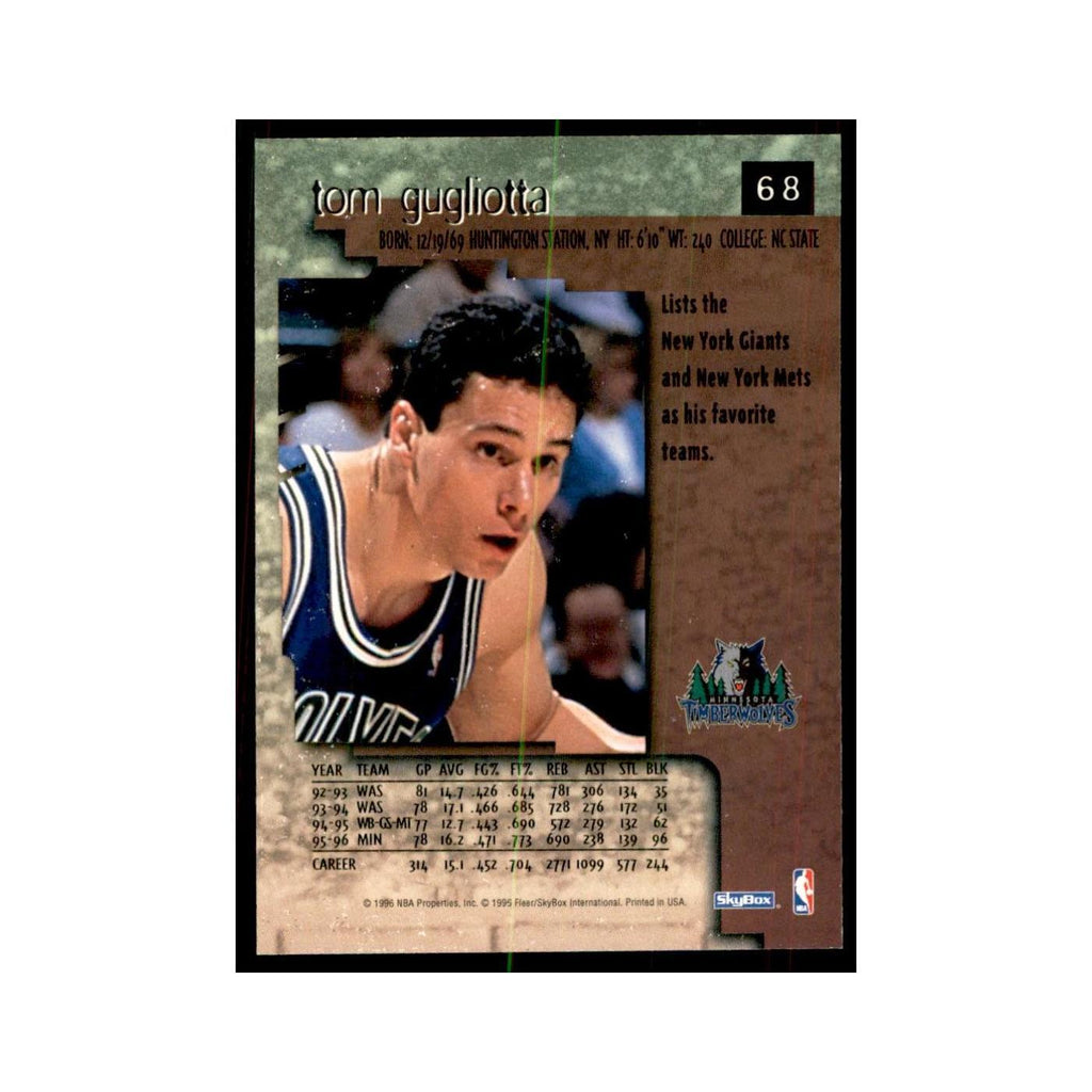 1996 SkyBox Premium Tom Gugliotta Basketball Cards #68