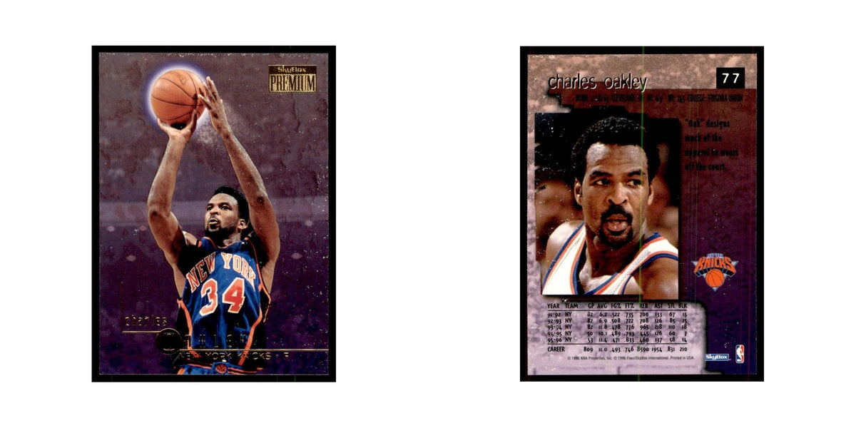 1996 SkyBox Premium Charles Oakley Basketball Cards #77
