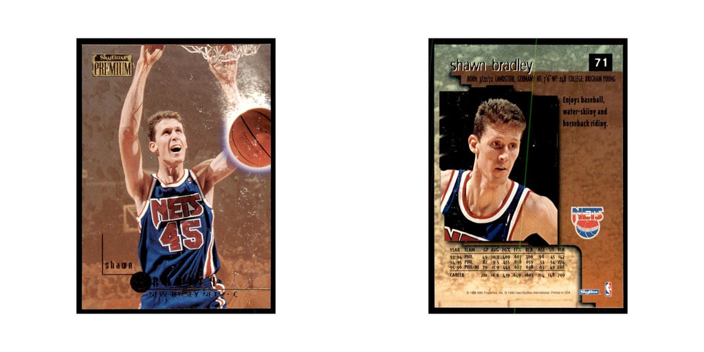 1996 SkyBox Premium Shawn Bradley Basketball Cards #71