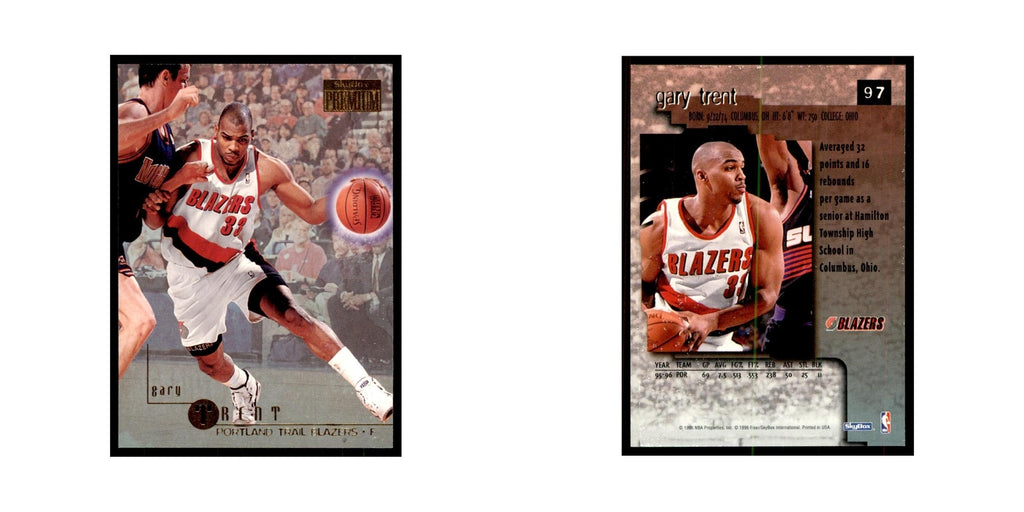 1996 SkyBox Premium Gary Trent Basketball Cards #97
