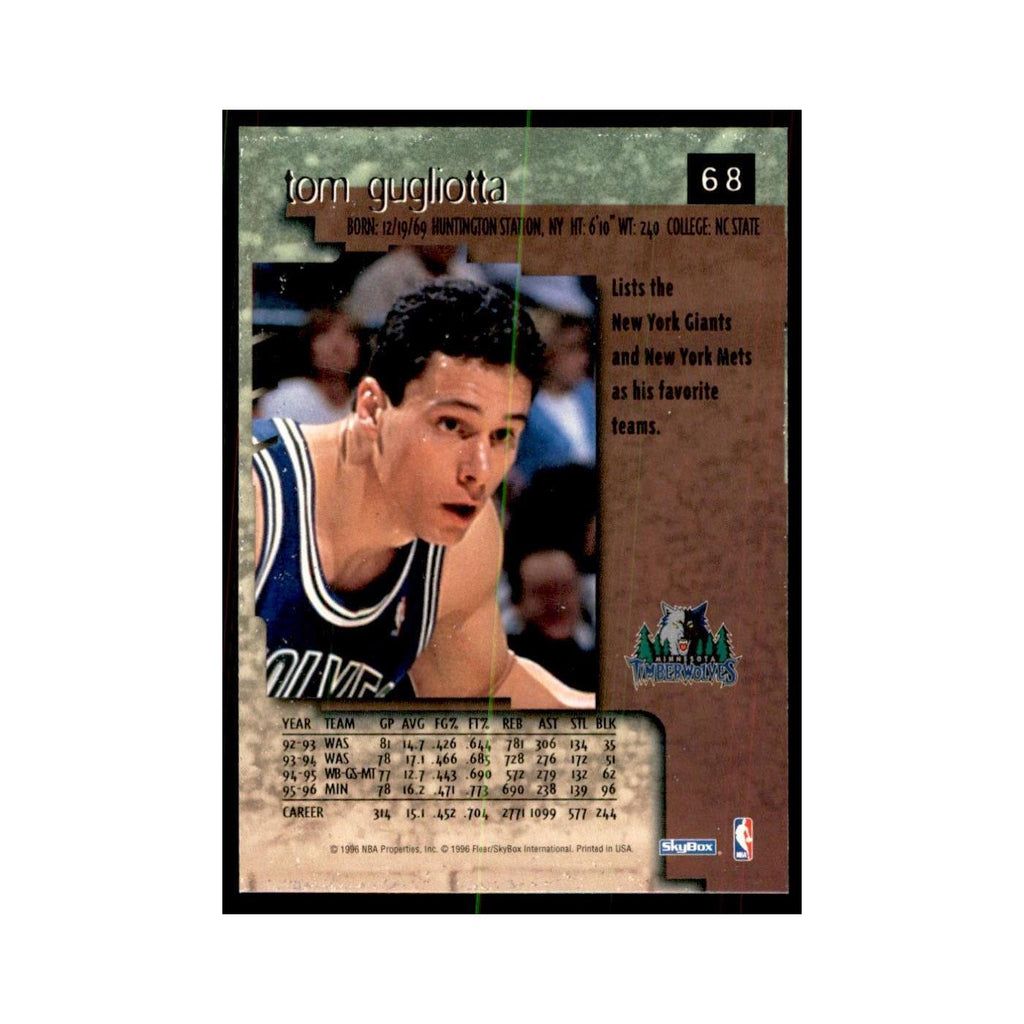 1996 SkyBox Premium Tom Gugliotta Basketball Cards #68