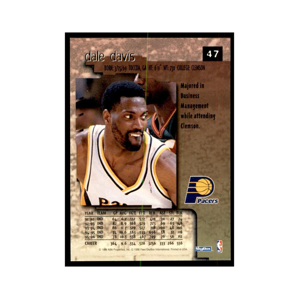 1996 SkyBox Premium Dale Davis Basketball Cards #47