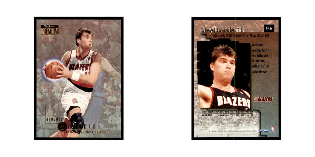 1996 SkyBox Premium Arvydas Sabonis Basketball Cards #96