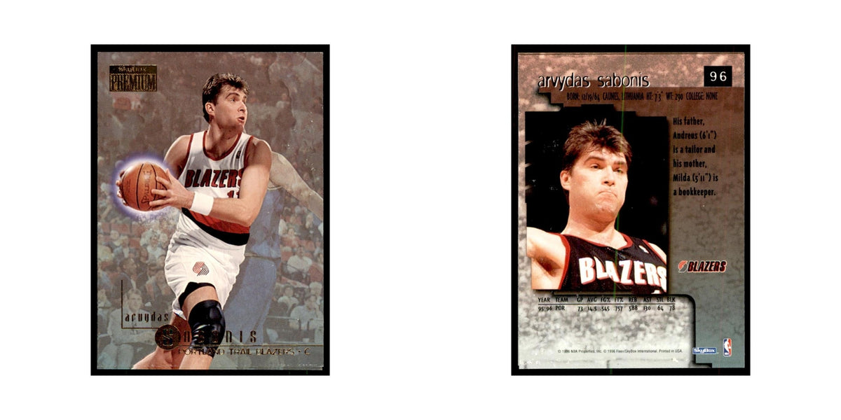 1996 SkyBox Premium Arvydas Sabonis Basketball Cards #96