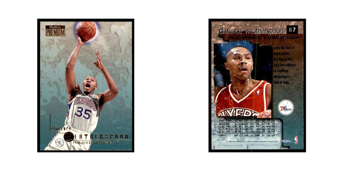 1996 SkyBox Premium Clarence Weatherspoon Basketball Cards #87