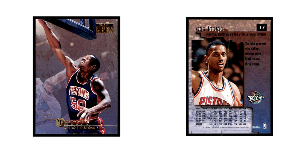 1996 SkyBox Premium Otis Thorpe Basketball Cards #37