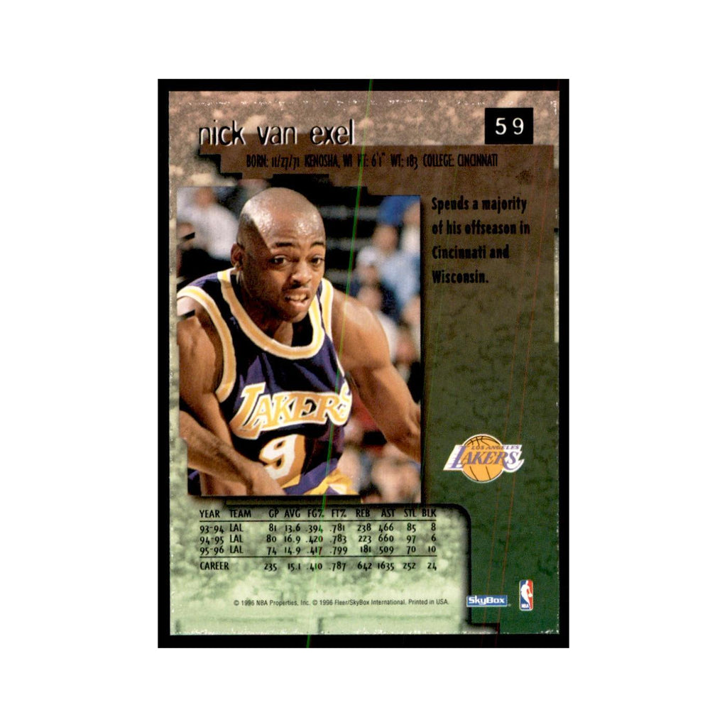1996 SkyBox Premium Nick Van Exel Basketball Cards #59
