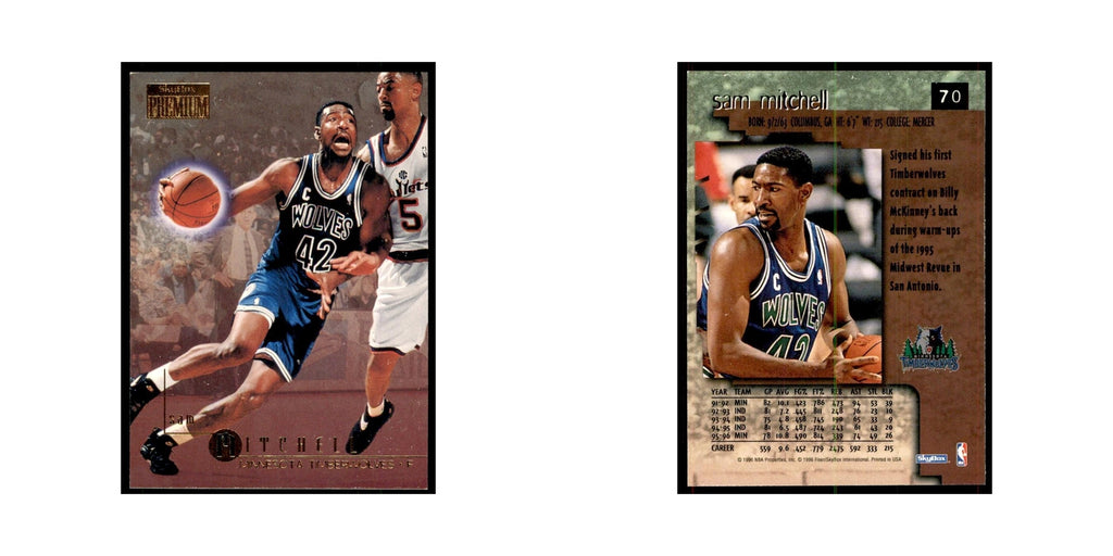 1996 SkyBox Premium Sam Mitchell Basketball Cards #70